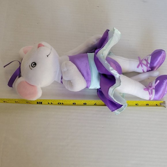 Large Angelina Ballerina Girl Plush American Purple Dress Doll Sababa Toy Ballet - Picture 7 of 15